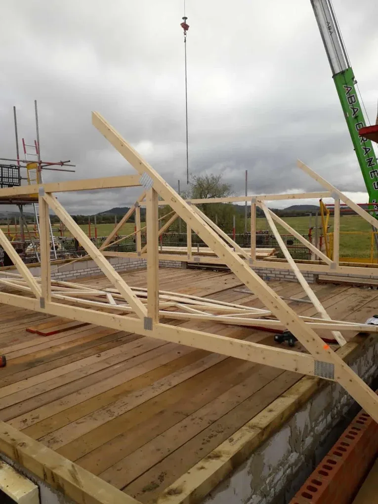 Timber framing, first stages