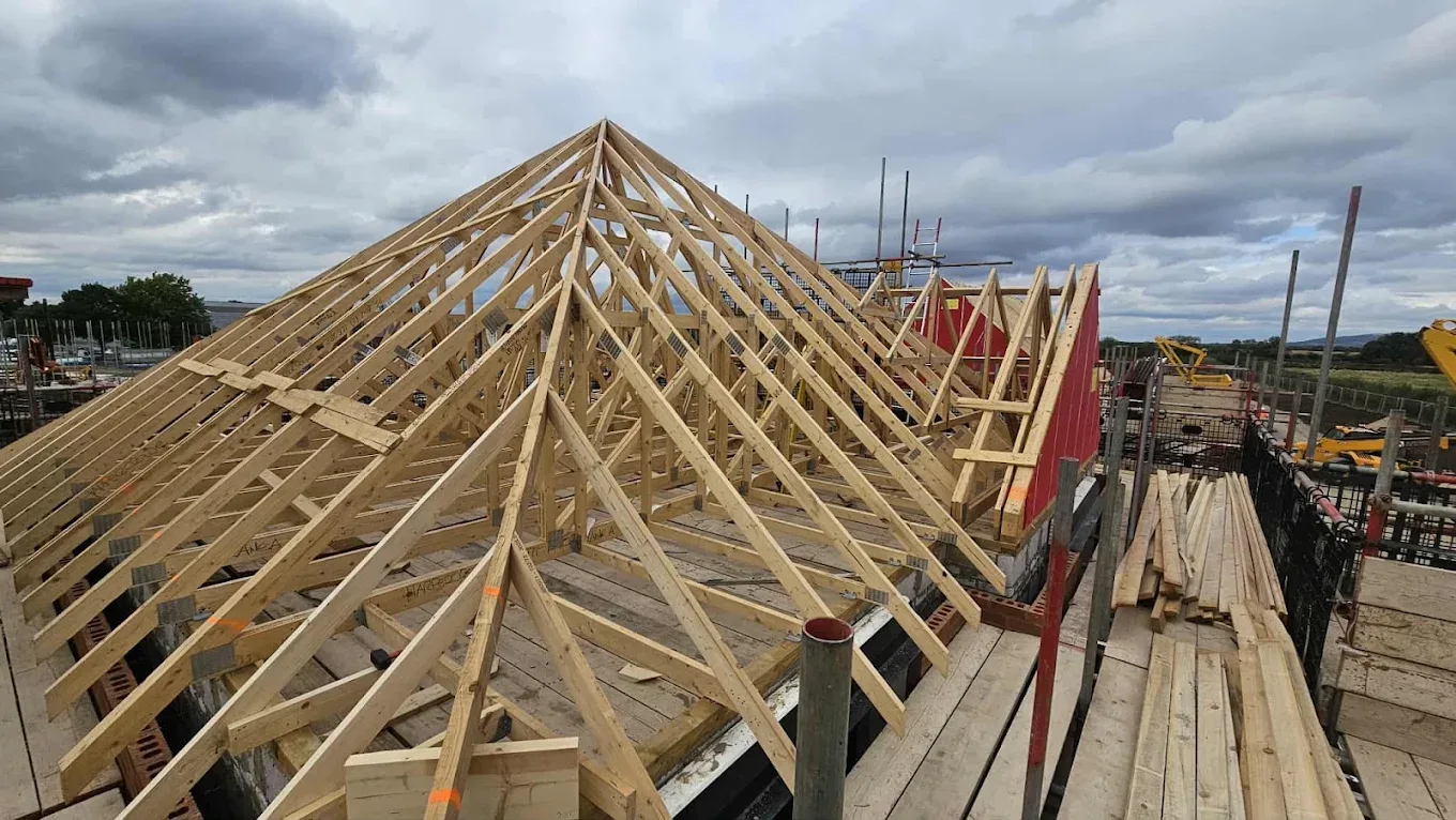 The shape of a new roof